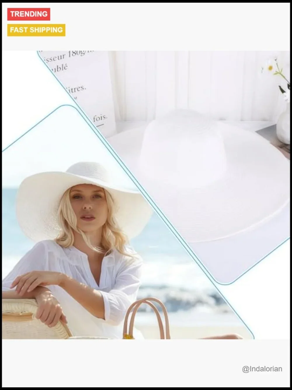 Wide Brim Straw Sun Hat Foldable Packable UV Protection for Hiking Beach